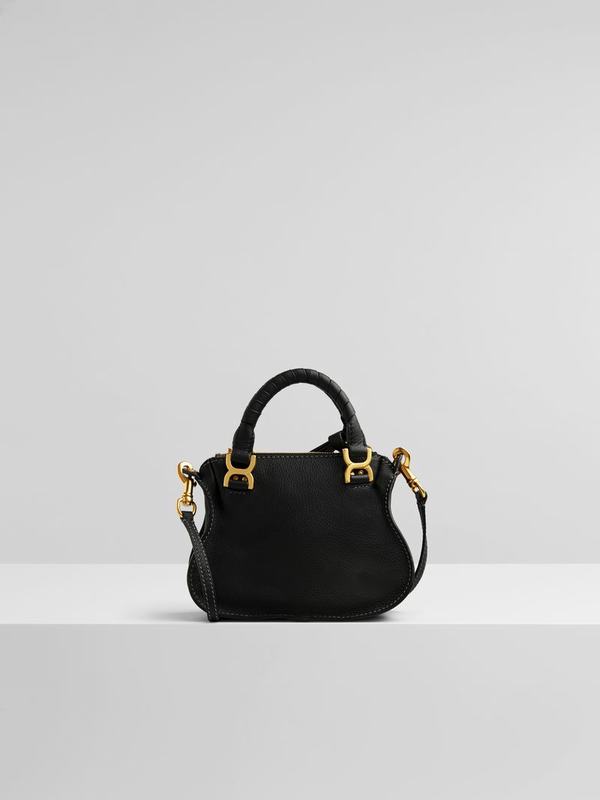 Mini Bolsos Mujer Chloé Marcie Negras Suede Cowhide JMUY01964